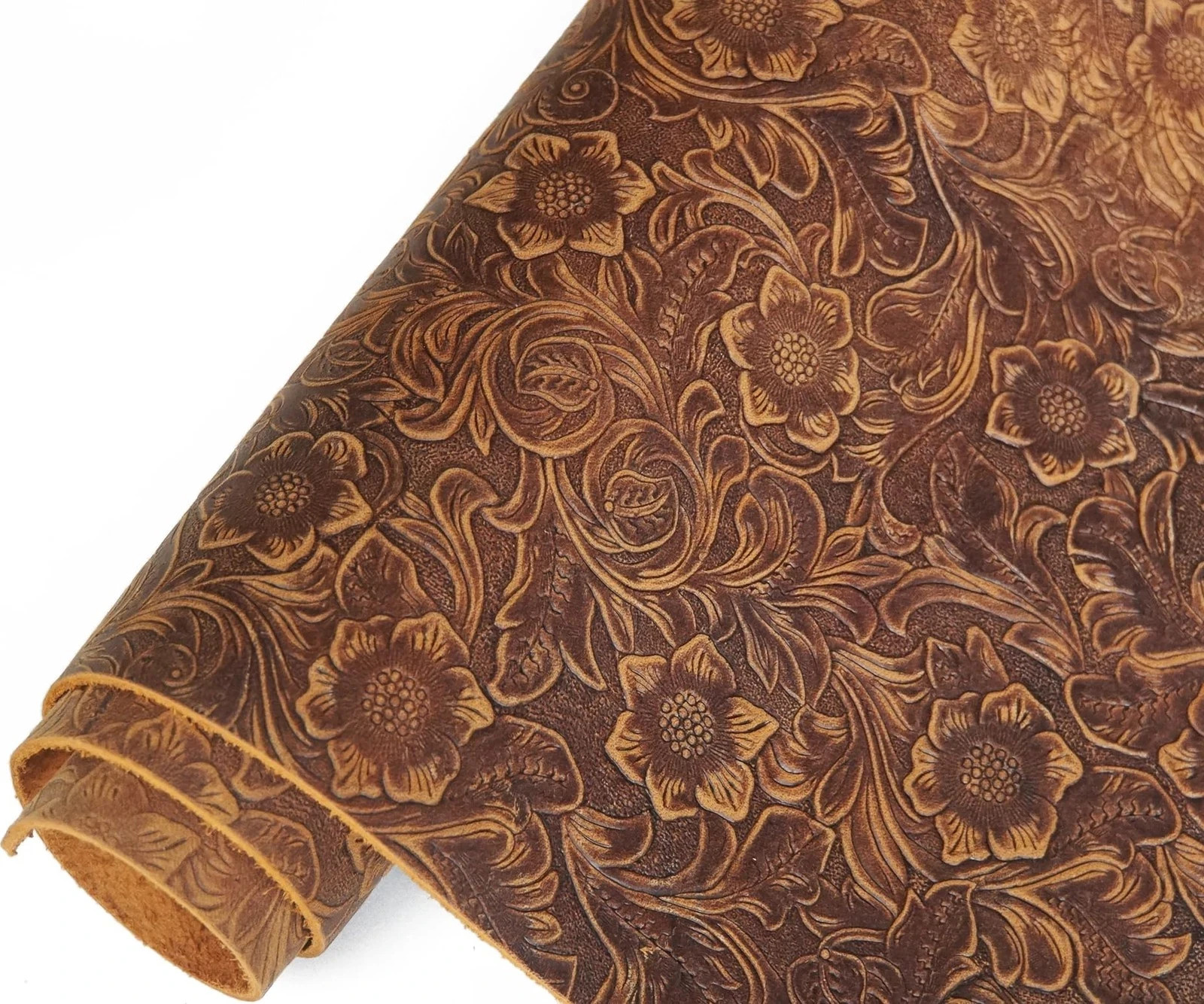Bump Texture Genuine Leather Sheets Plain Geometric Pattern Printed Leather