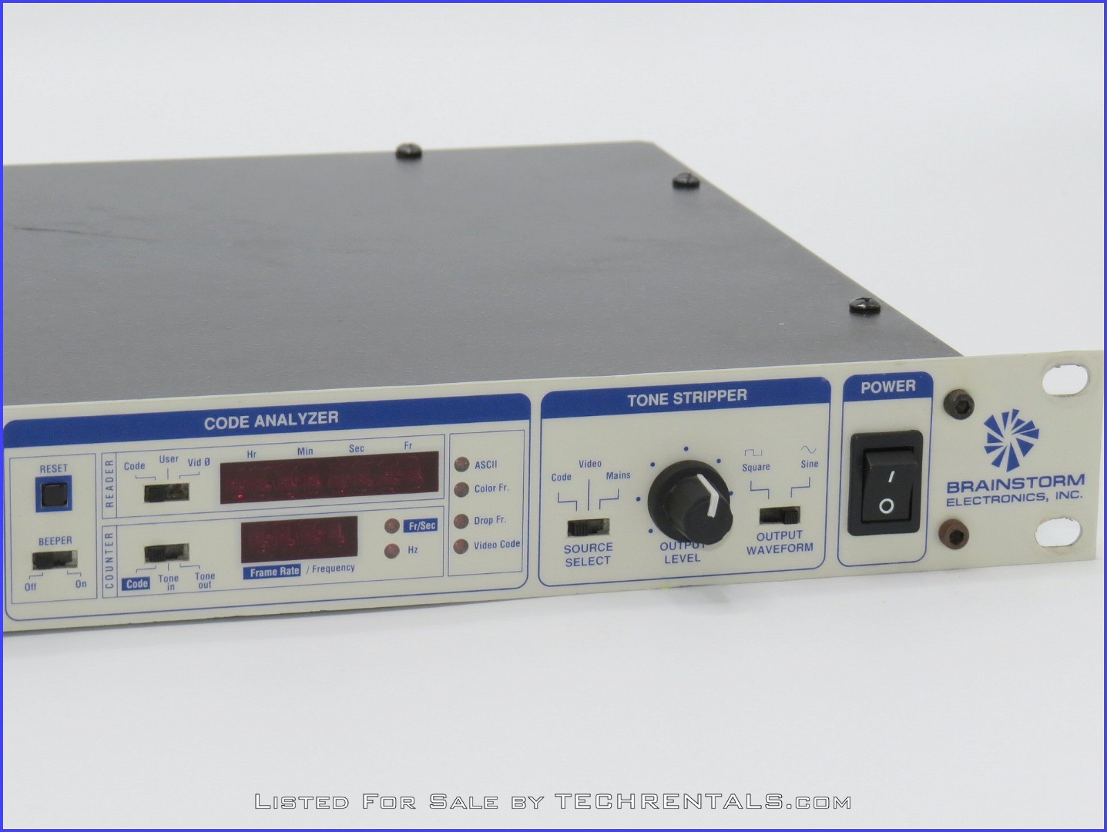 BRAINSTORM ELECTRONICS SR-15+ TIME CODE DISTRIPALYZER + PREWIRED XLR RACK PANEL!