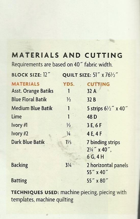 C0529 MARDI GRAS QUILT PATTERN/INSTRUCTIONS