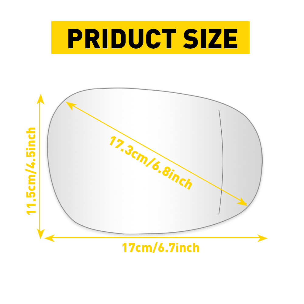 Right Side Mirror Glass Heated For BMW E81 E90 E91 E92 325i 328i 335i 2009-2013
