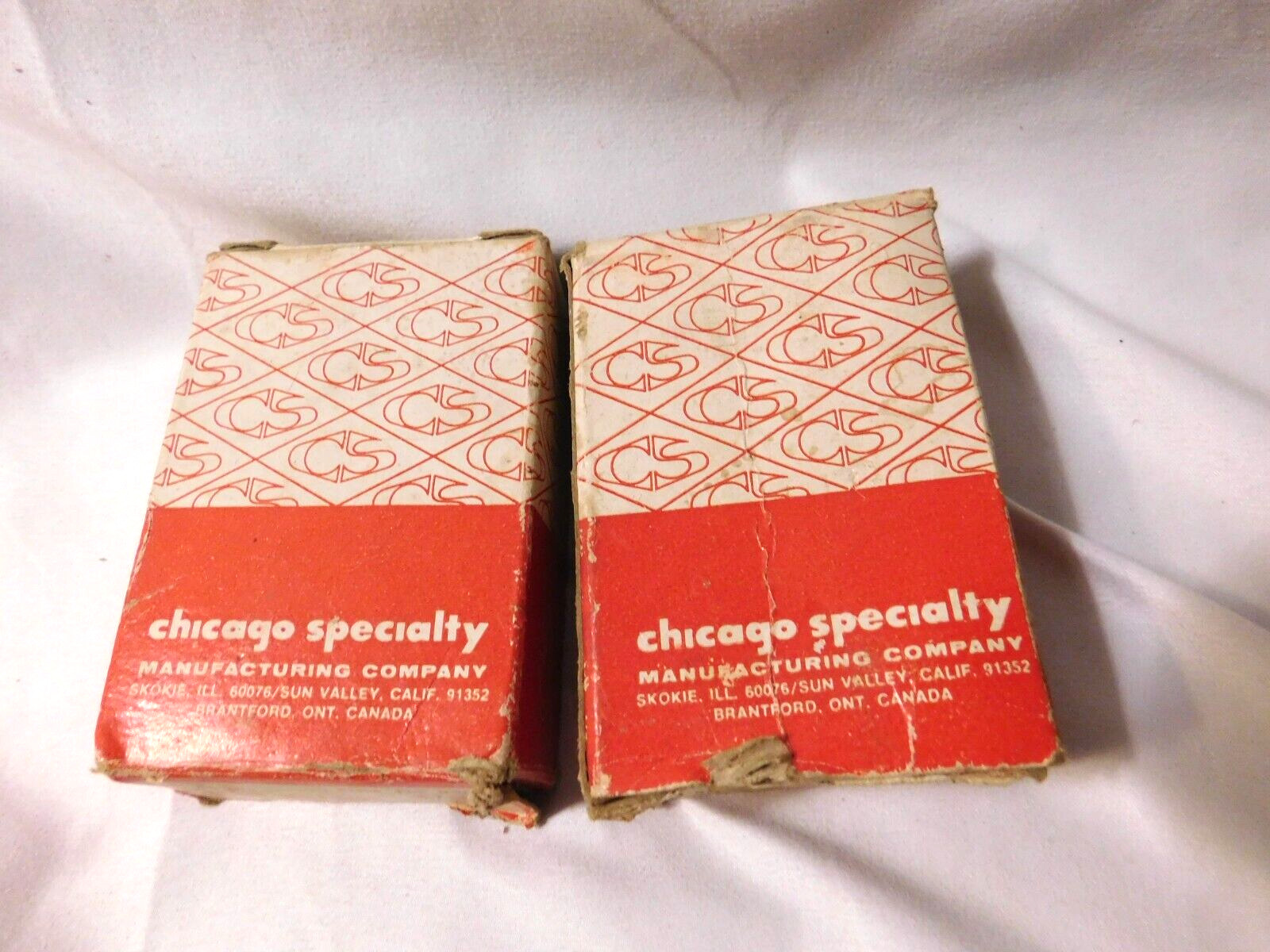 Vintage Chicago Specialty Co. Pipe Repair Clamps 2 Boxes 1/2" and 3/4"