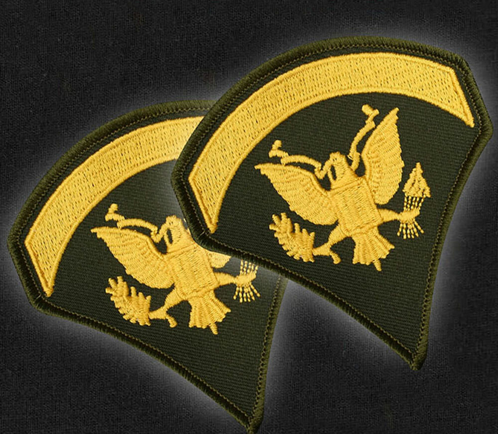 2PCS Vietnam War US Army Patch Technical Sergeant Rank Badge Patch Embroidered
