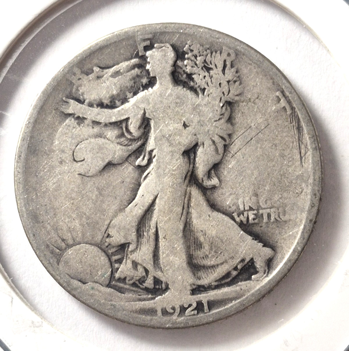 1921 D WALKING LIBERTY HALF DOLLAR KEY DATE!!!
