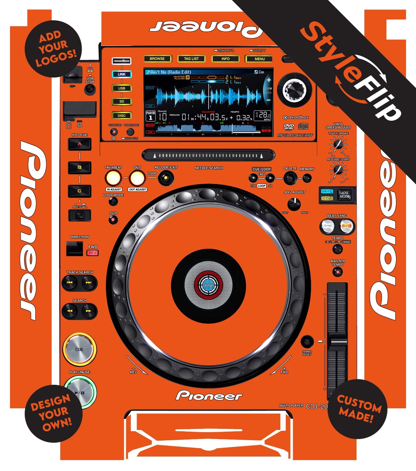 Pioneer CDJ-2000 Nexus Skin | Custom Design | Protective Decal | StyleFlip Skins