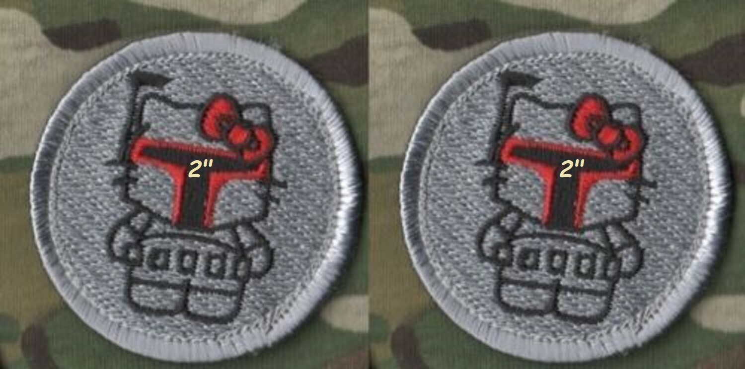 JOINT SPECIAL OPS INHERENT RESOLVE CJTF-OIR velkrö 2" 2-TAB: KITTY BOUNTY HUNTER