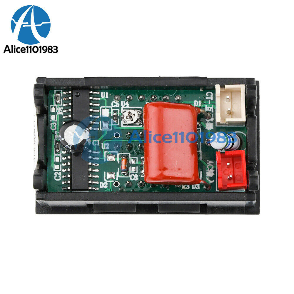 Voltmeter Current Voltage Amp Meter Hall Effect Sensor AC50-600V 10/50/100A