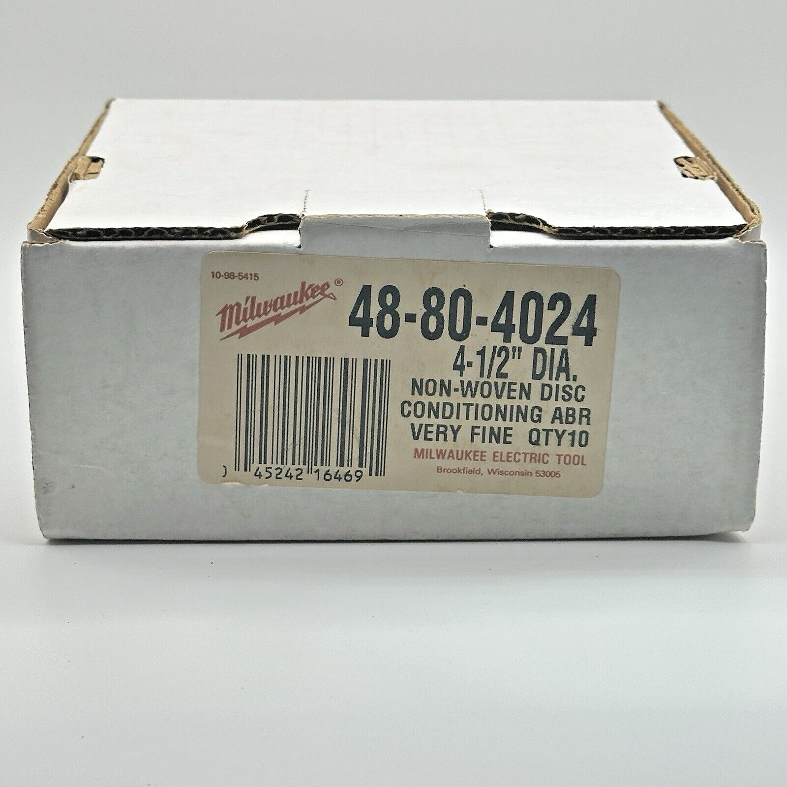 Milwaukee 4-1/2" Fine Grit Surface Conditioning Disc (10 Pack) 48-80-4024 USA