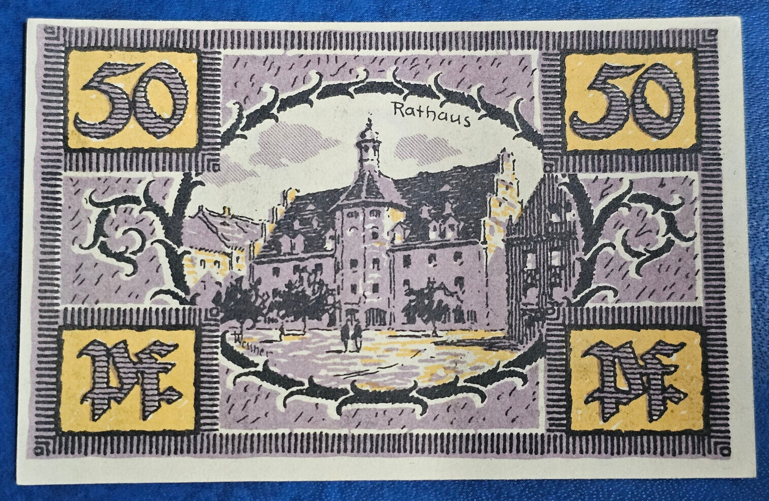 MERSEBURG NOTGELD 50 PFFENIG 1921 EMERGENCY MONEY GERMANY BANKNOTE [🇩🇪34846]