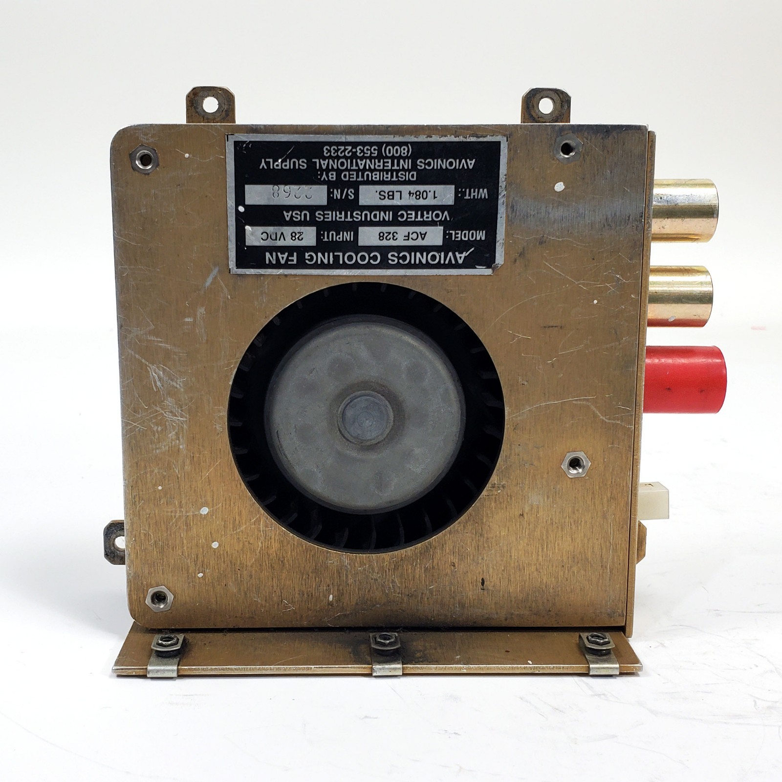 Vortec ACF-328 28V 3-Port Avionics Cooling Fan - Tested Working