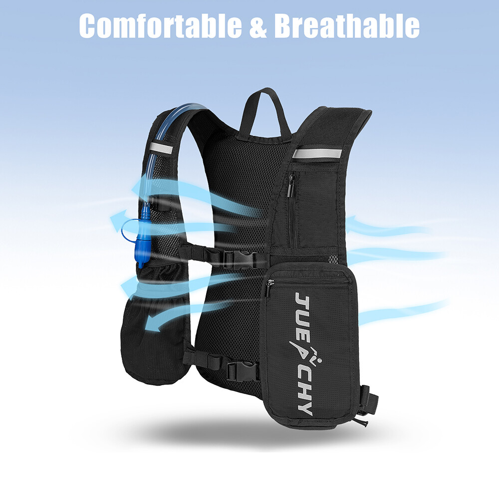 Reflective Hydration Pack Backpack Vest Hiking Camping Running Marathon