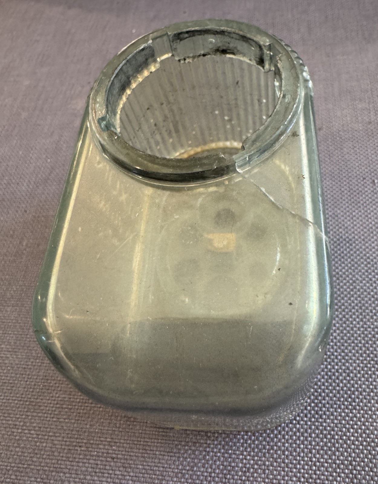 Vintage Pencil Sharpener Dixon Pointer No. 15 Translucent Hopper Working