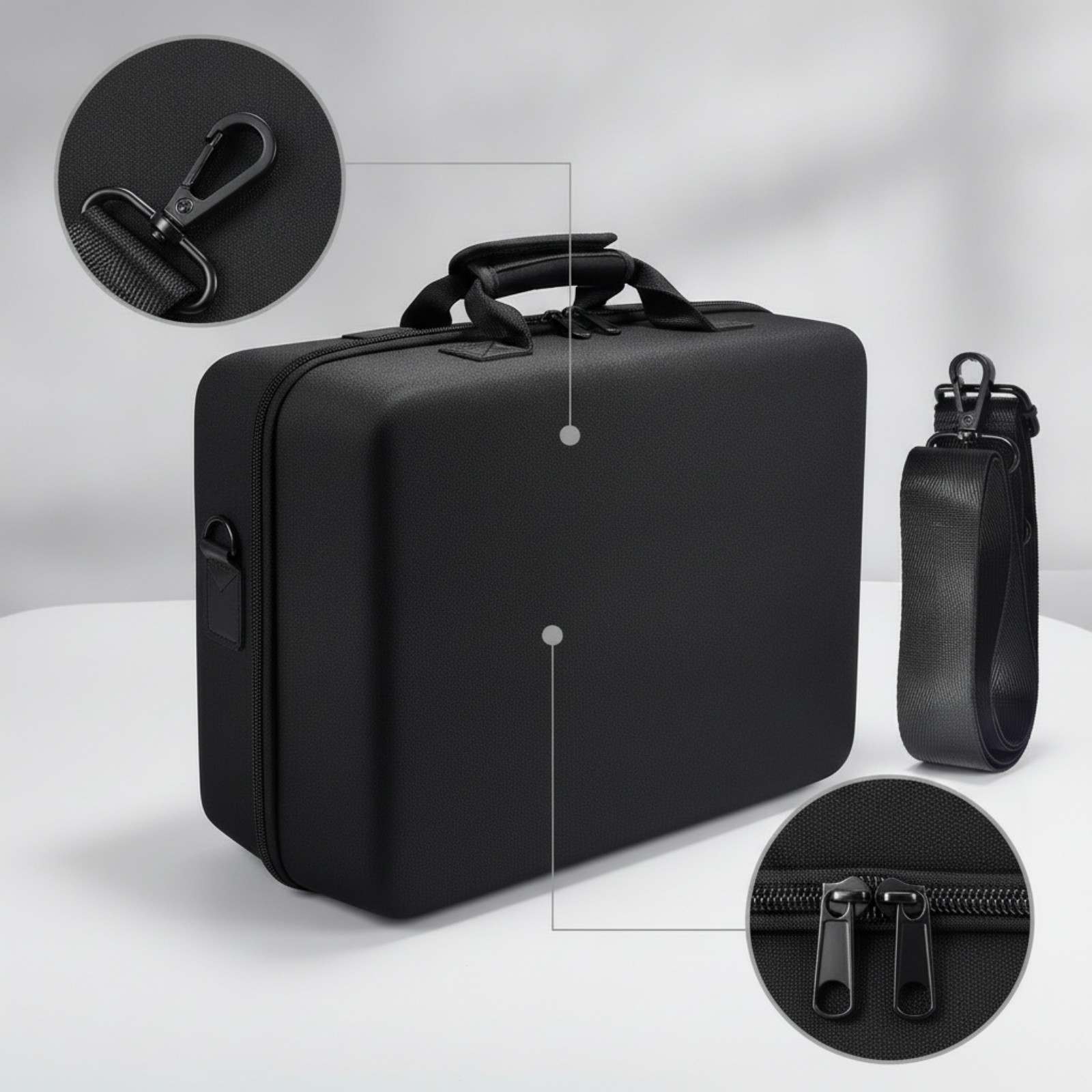 Carrying Carrier with Shoulder Strap Hard-Sided for Commuting