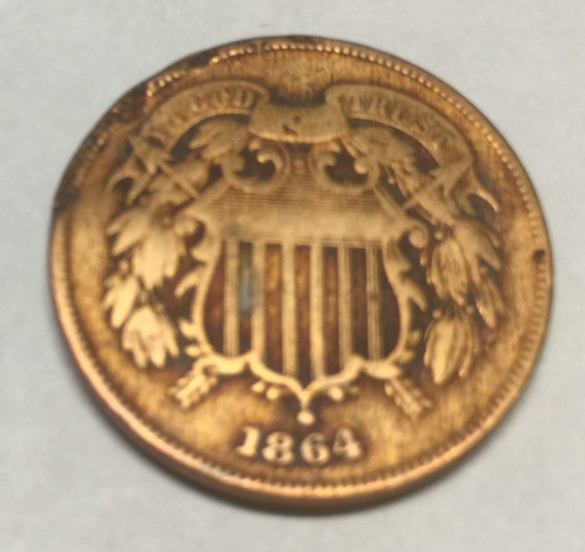 1864 Two Cent Piece