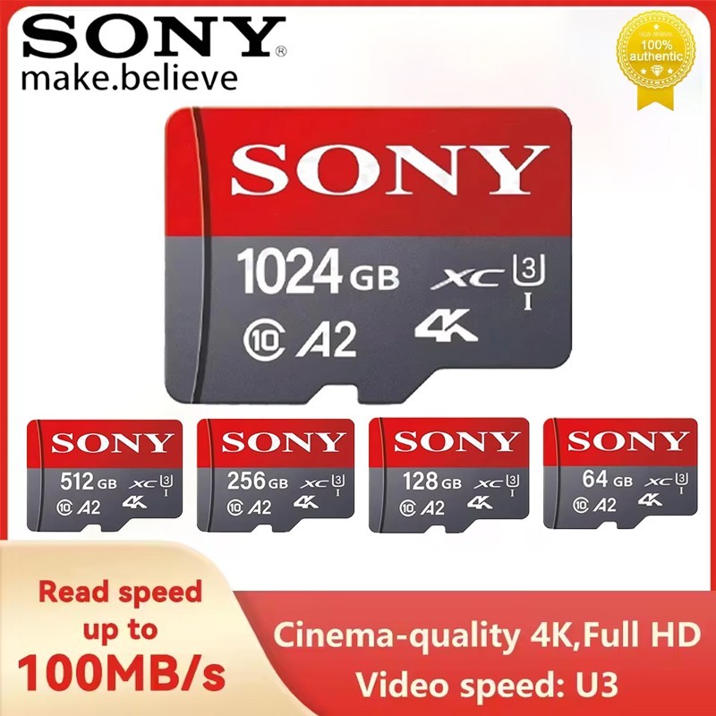 SONY Ultra Micro TF SD Card High Speed C10 U3 V30 Memory Card