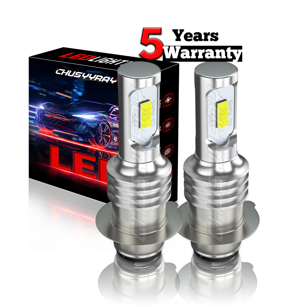 For Kawasaki Mule 600 610 H6 LED Headlights 6500K 2x Bulbs Super White KAF400