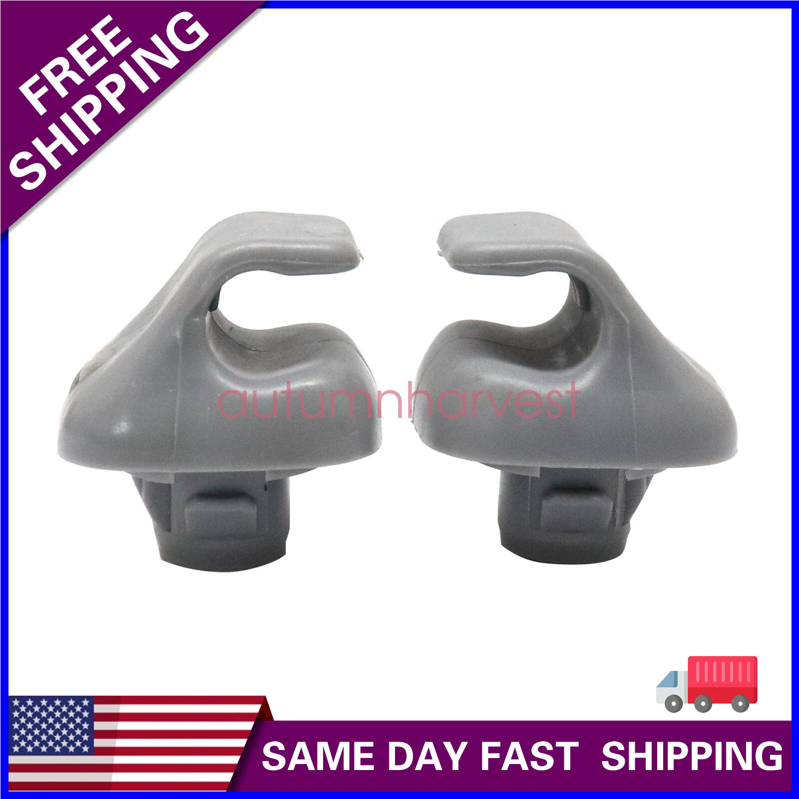2X For Honda Civic Accord CR-V Sun Visor Bracket Hook Clips Hanger 88217S04003ZA