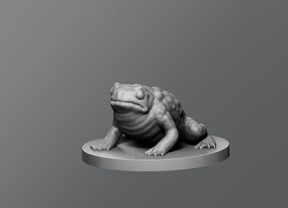Toad Frog Monster Manual 28mm Scale DND D&D Miniature SB