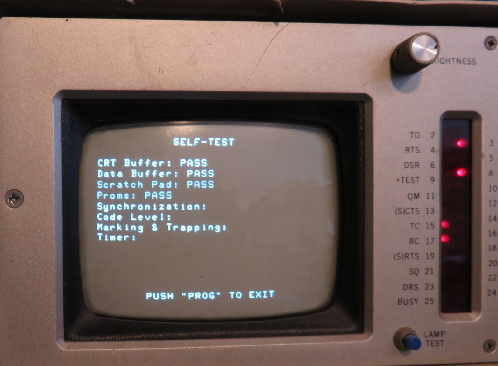 Vintage 1981 International Data Sciences Hawk 4010 Datatrap 5" CRT Power Tested
