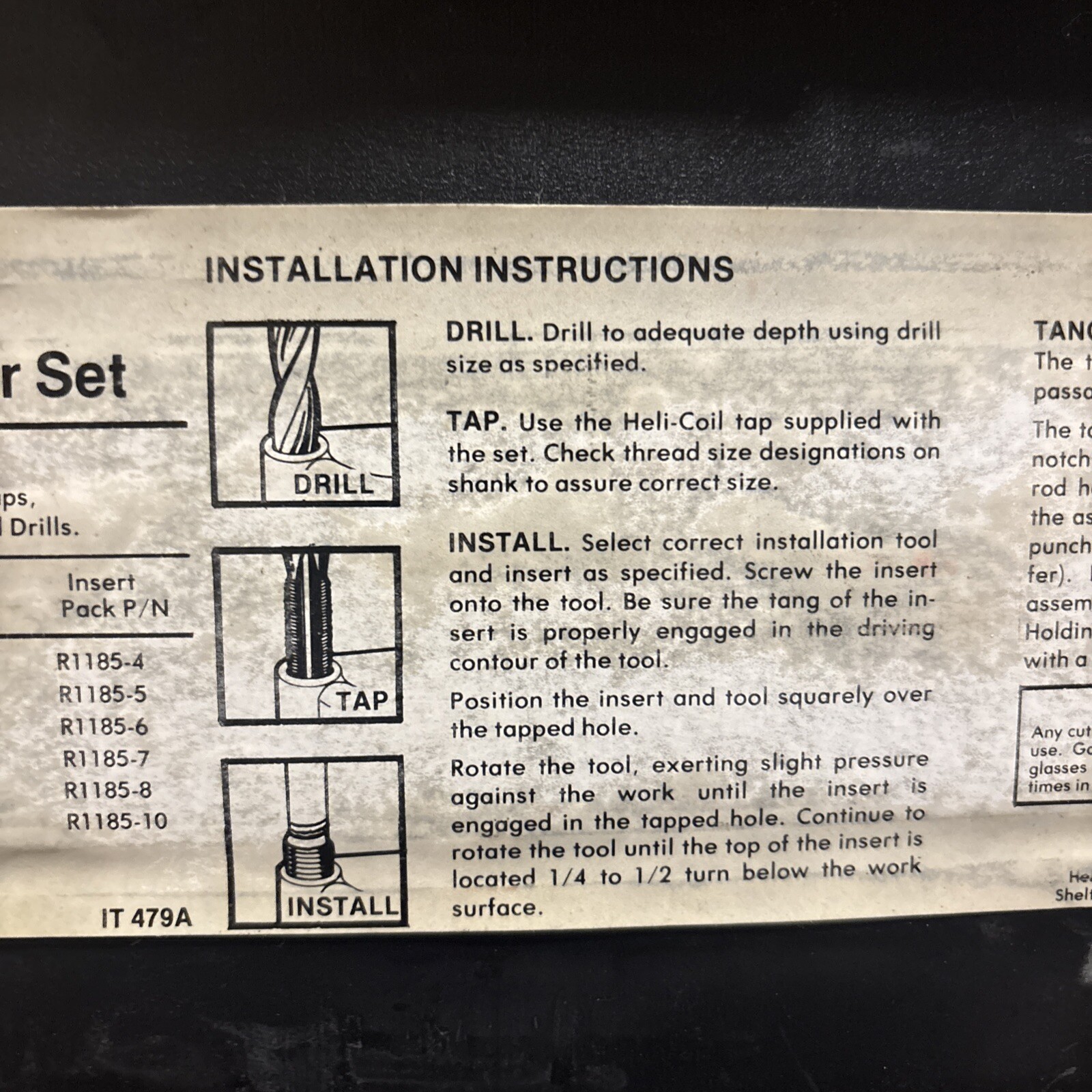 HeliCoil 5522-R Master Thread Repair Set with Case
