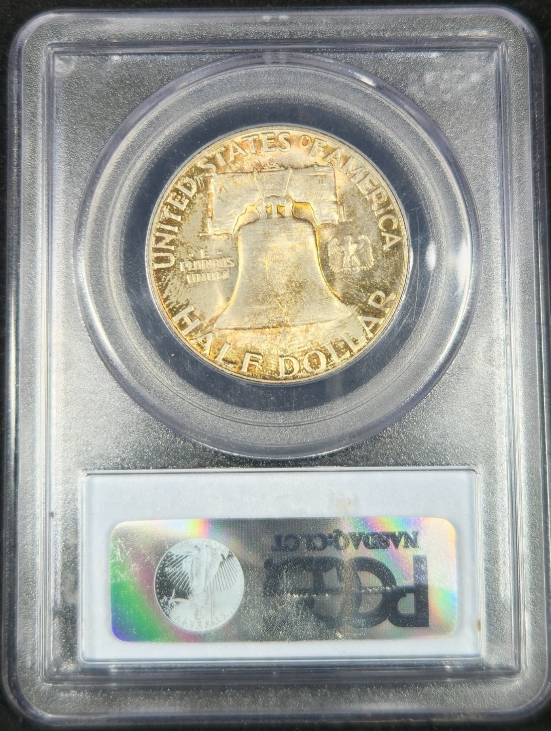 1952-S Franklin Half Dollar PCGS MS65 - Slight Rainbow Toned
