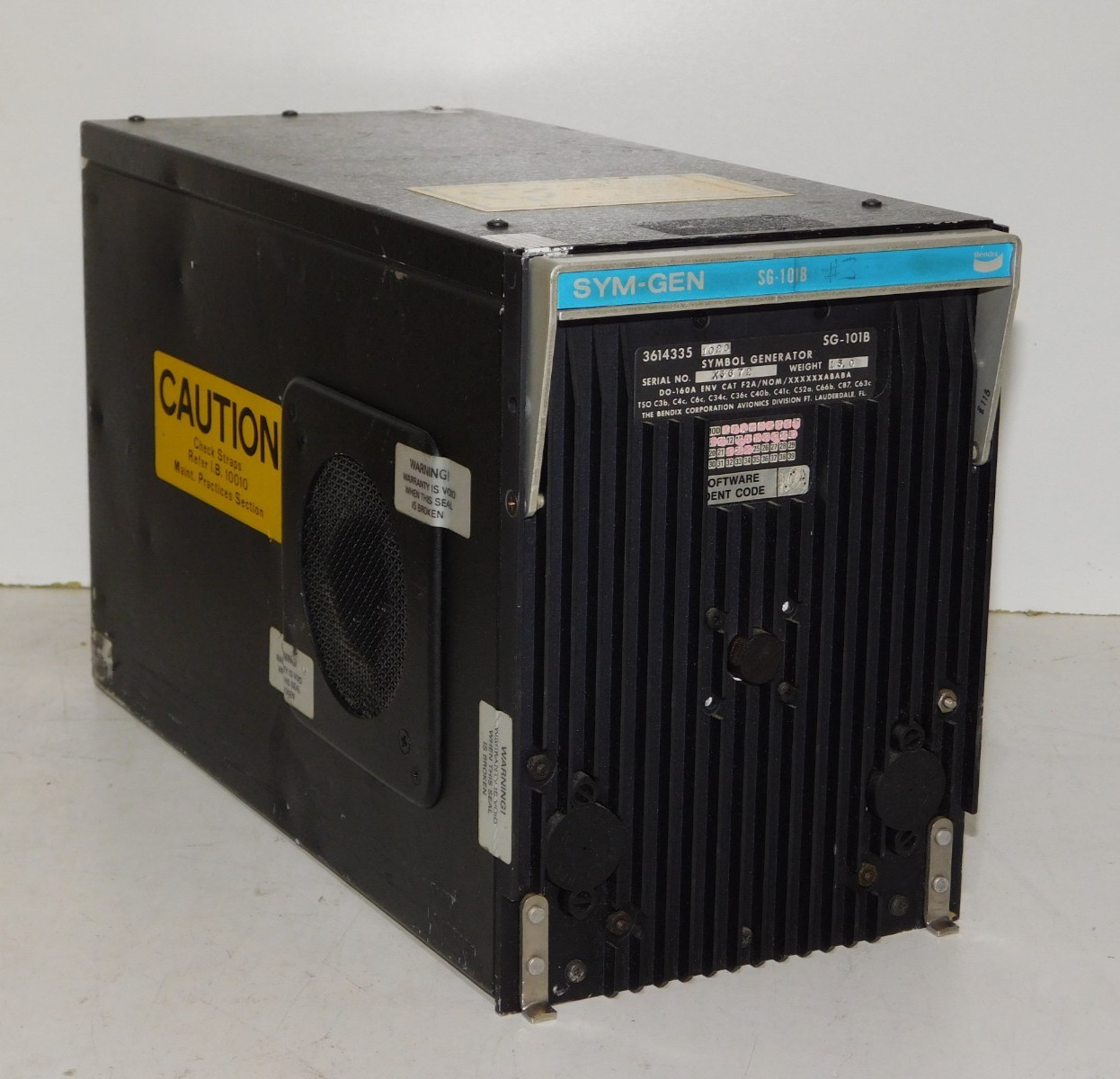 Bendix 3614335 Sym Gen SG-101B Symbol Generator EFIS Avionics Flight Instrument