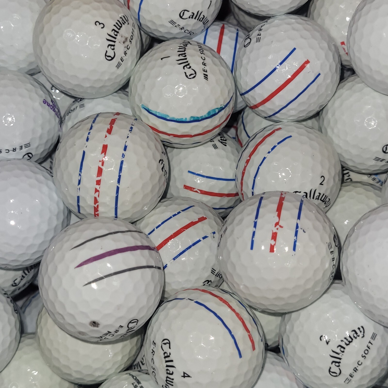 72 AAA Callaway ERC Soft Triple Track Golf Balls 3A