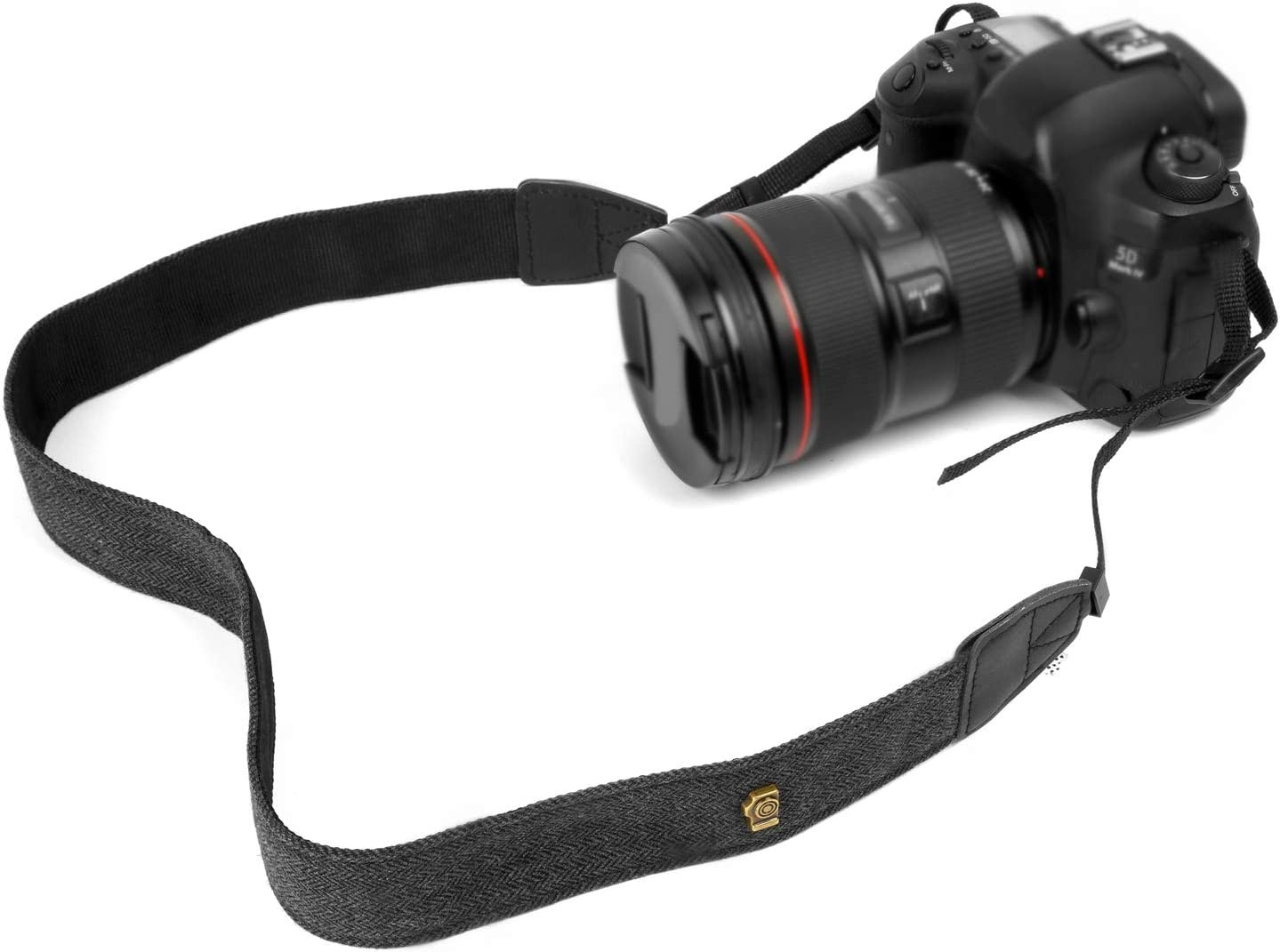 Camera Strap Black Canvas Neck Shoulder Strap with Quick Release Buckles for DSL