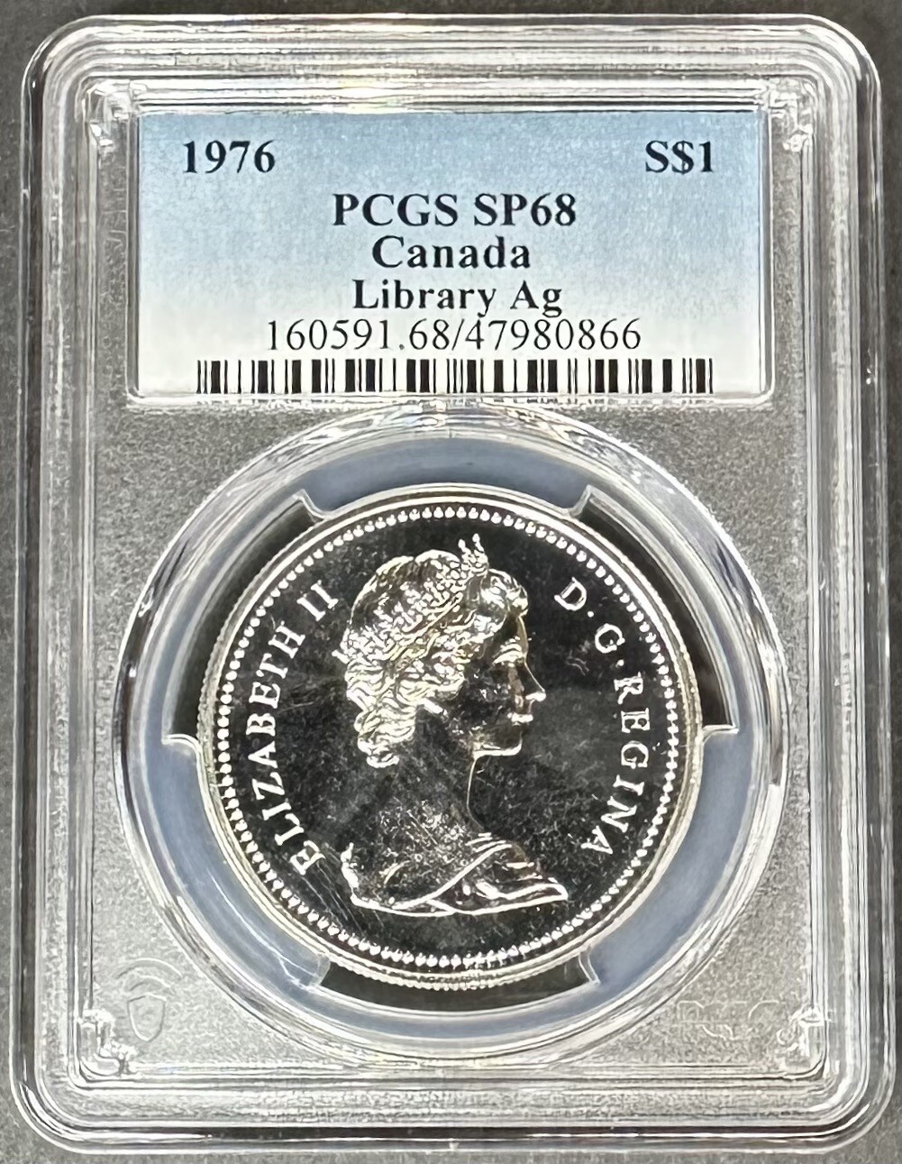 1976 Canada Library Silver Dollar PCGS SP-68, Buy 3 items, Get $5 Off!!!