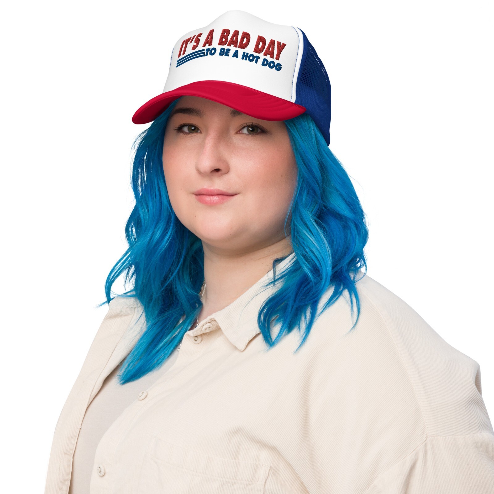 It's a Bad Day to be a Costco Hot Dog | Foam Trucker Hat | Catnip Clipart