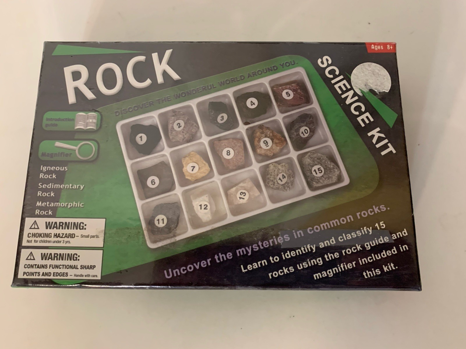 Rock Science Kit Guide And Magnifier 15 Rocks