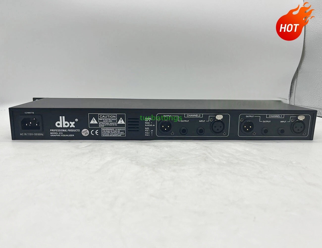 DBX 215 Dual Channel 15-Band Graphic Equalizer Testing Working New US