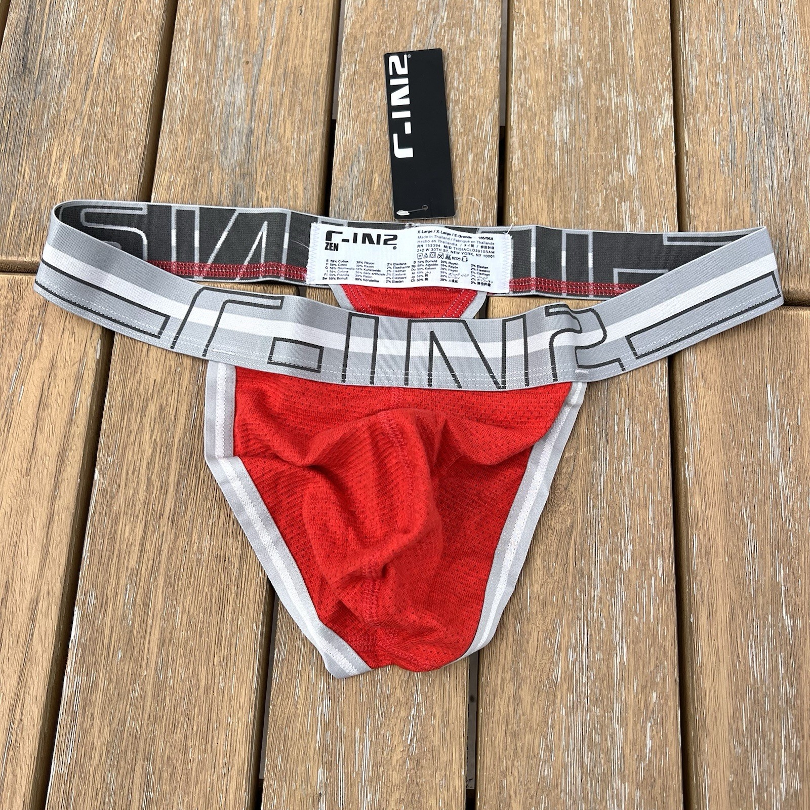 C-IN2 men reese red Zen cotton rayon classic Thong G-string underwear M L XL 2XL