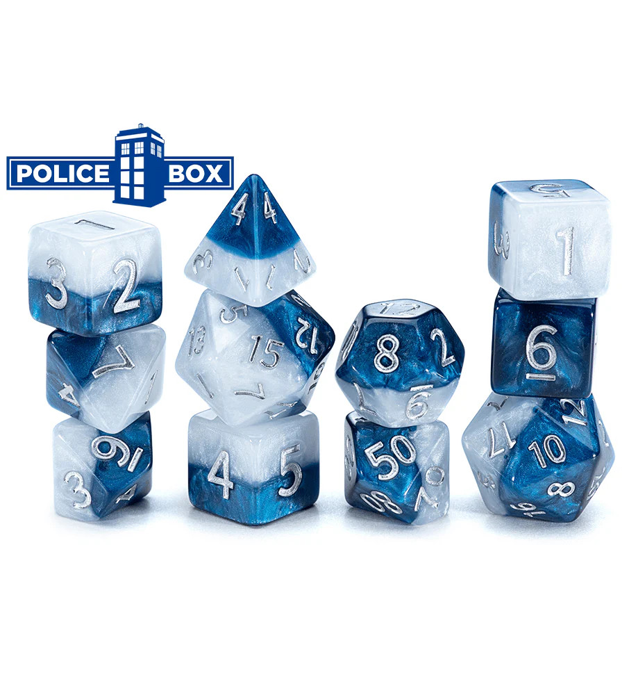 Halfsies Dice - 'Police Box' NIB Sealed