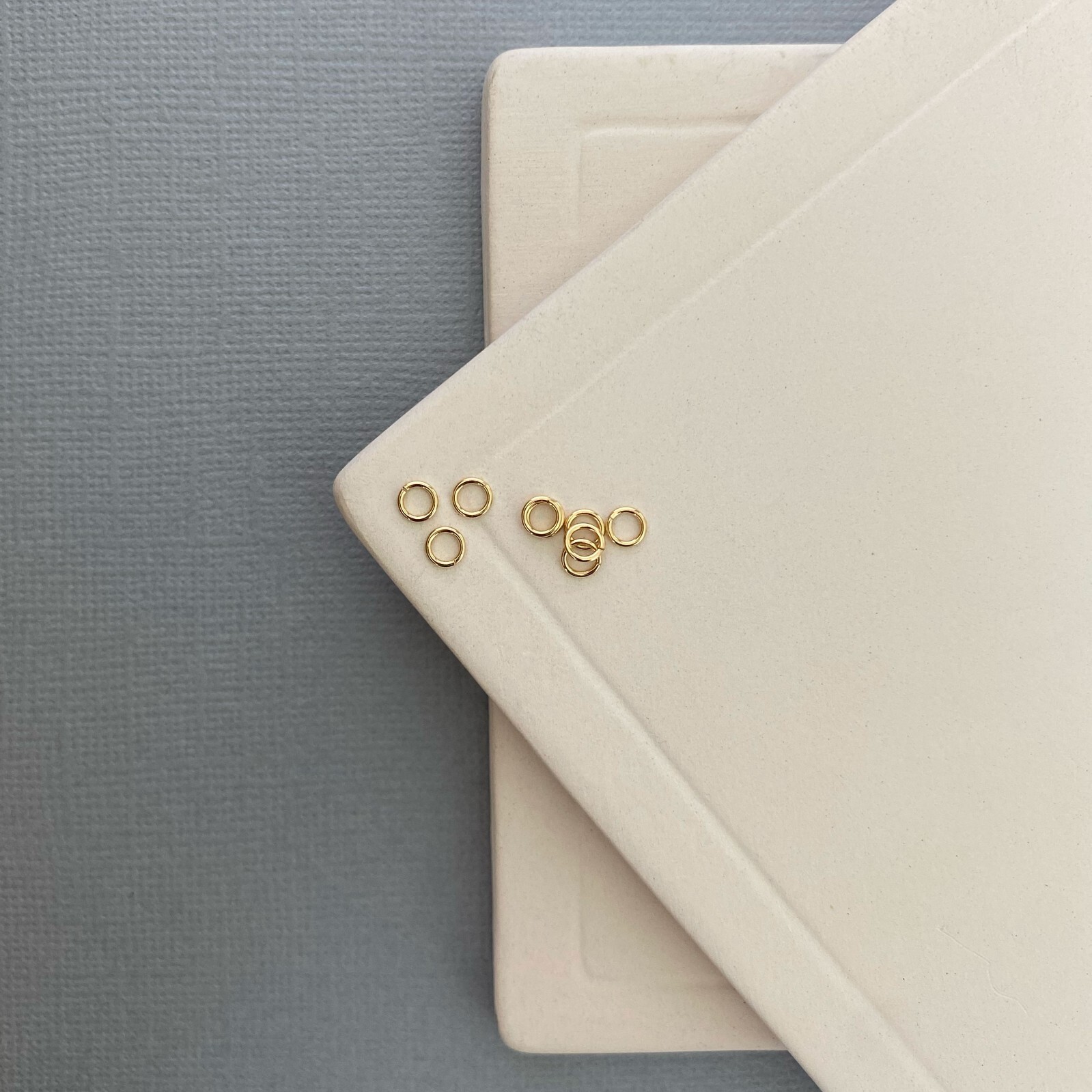 10k Solid Gold Jump Ring, 2.5mm Open Connector Finding for Jewelry Making