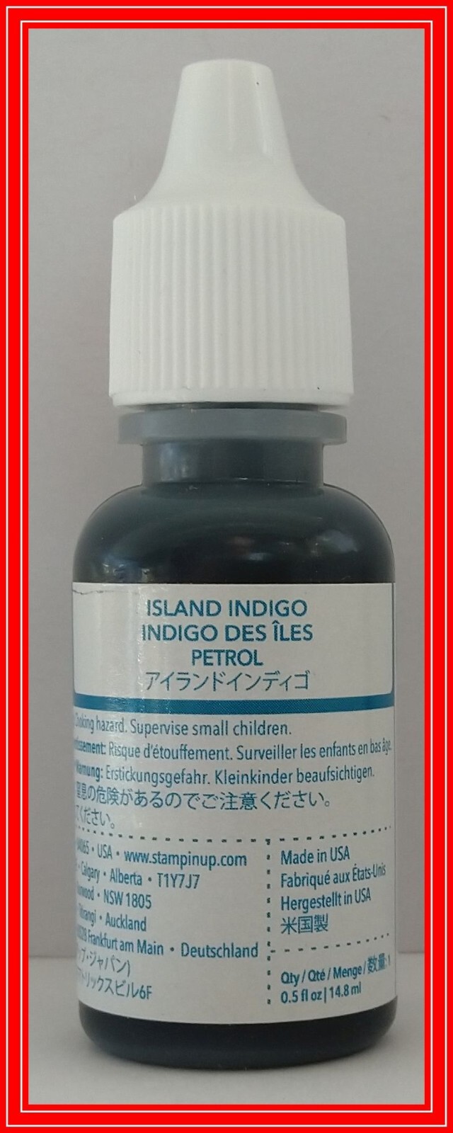CLASSIC STAMPIN' INK - ISLAND INDIGO - REINKER RETIRED STAMPIN' UP!