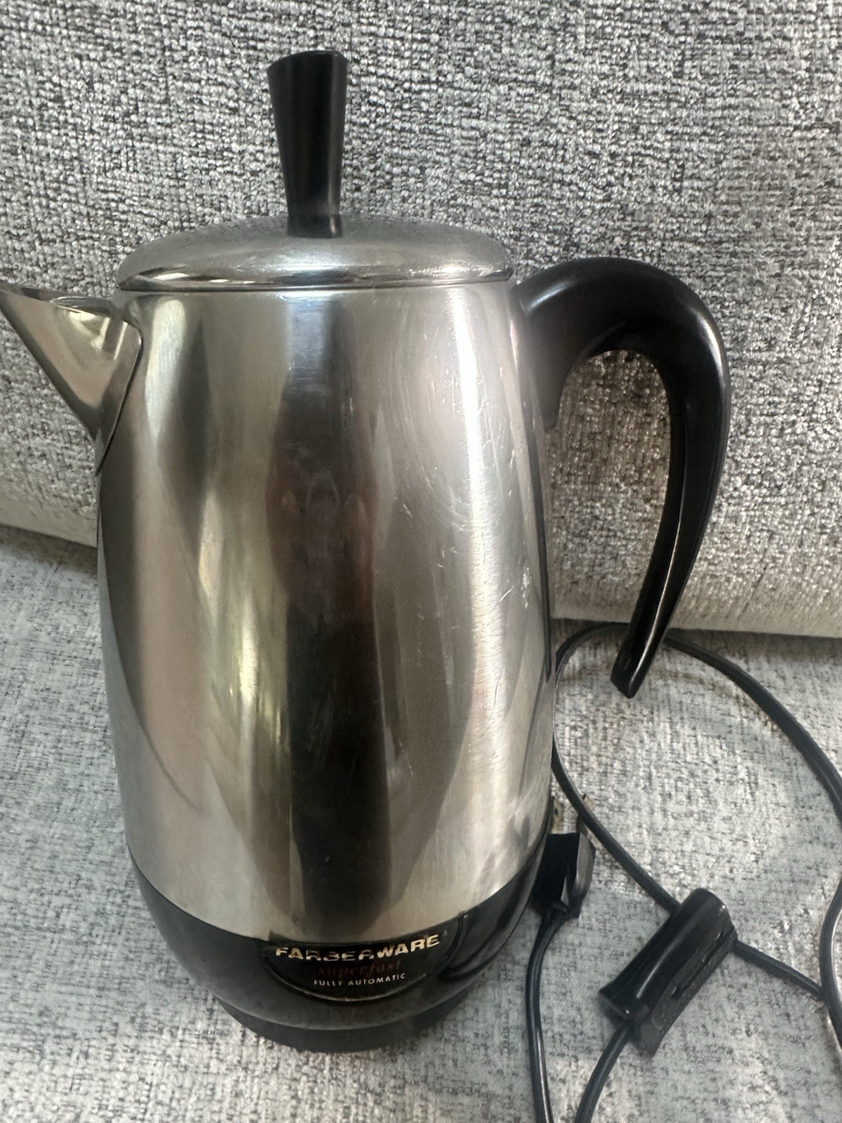 VTG Farberware Superfast Stainless 138 8-Cup Percolator Coffee Pot Tested USA