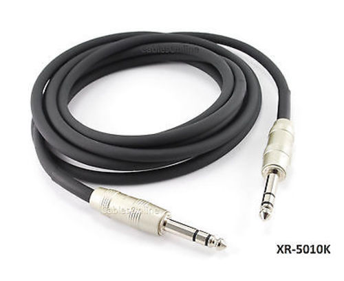 10ft Kirlin TRS 1/4" Male to Male 20AWG Noise Free Audio Cable