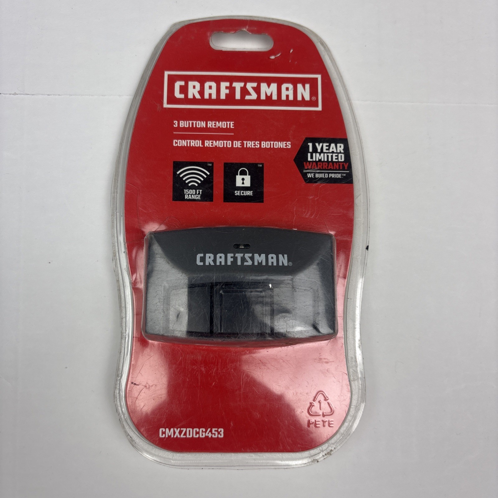 Craftsman CMXZDCG453 Garage Remote Control 3 Button Clip On New in Package