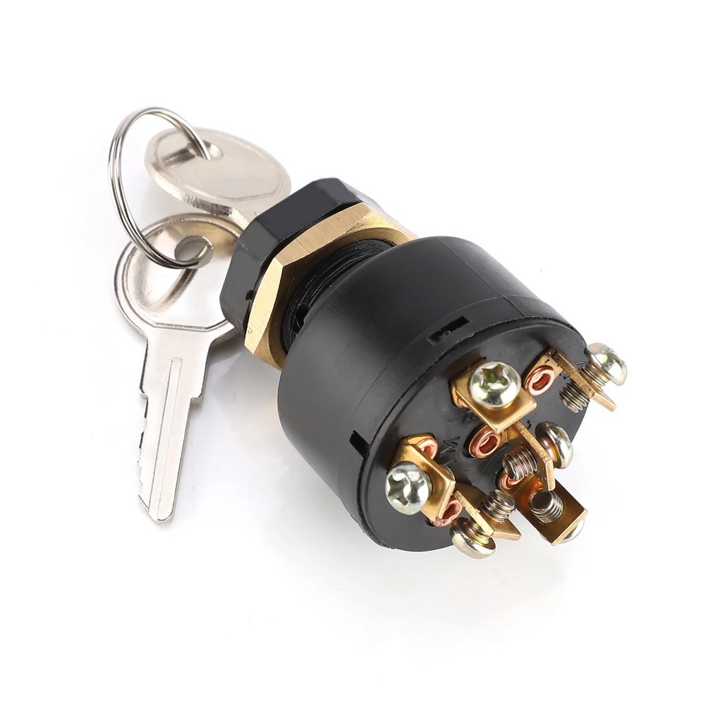Ignition Switch With 2 Keys Boat Motor Push to Chock Compatible Boat Marine