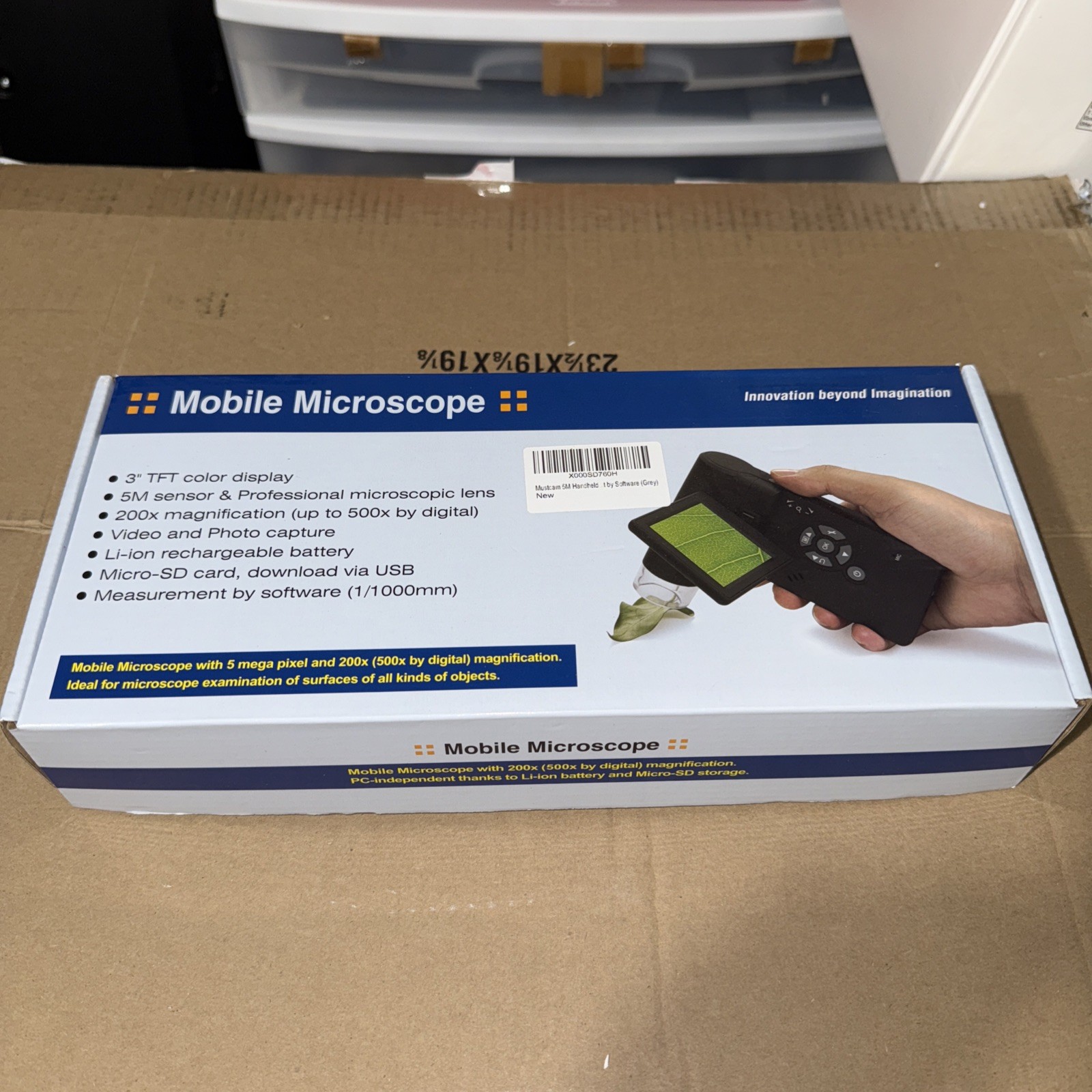 Mustcam Mobile Microscope 5m Handheld With 200x Magnification 500x Digital