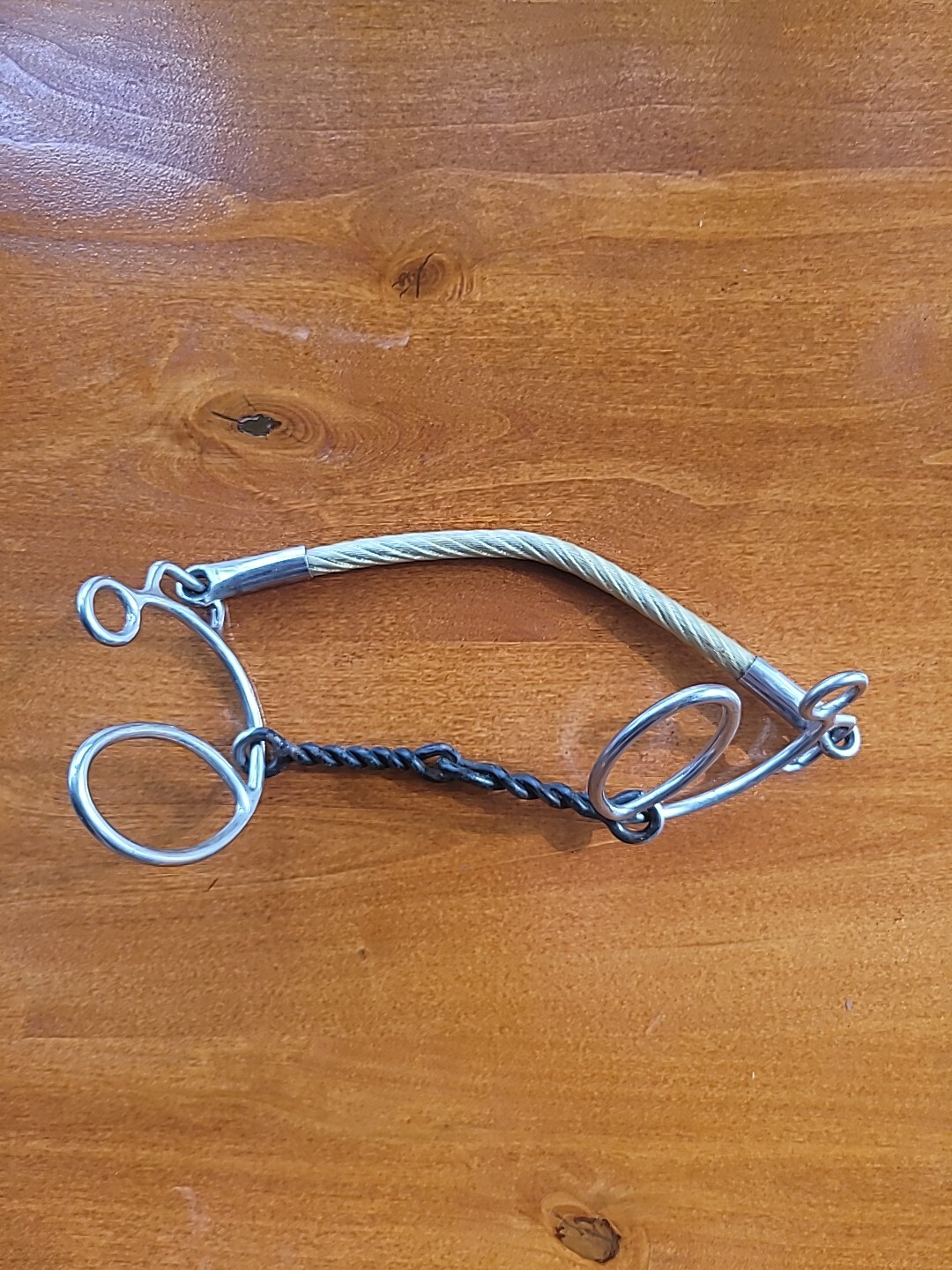 Half C Twisted Snaffle Rope Nose Combo New