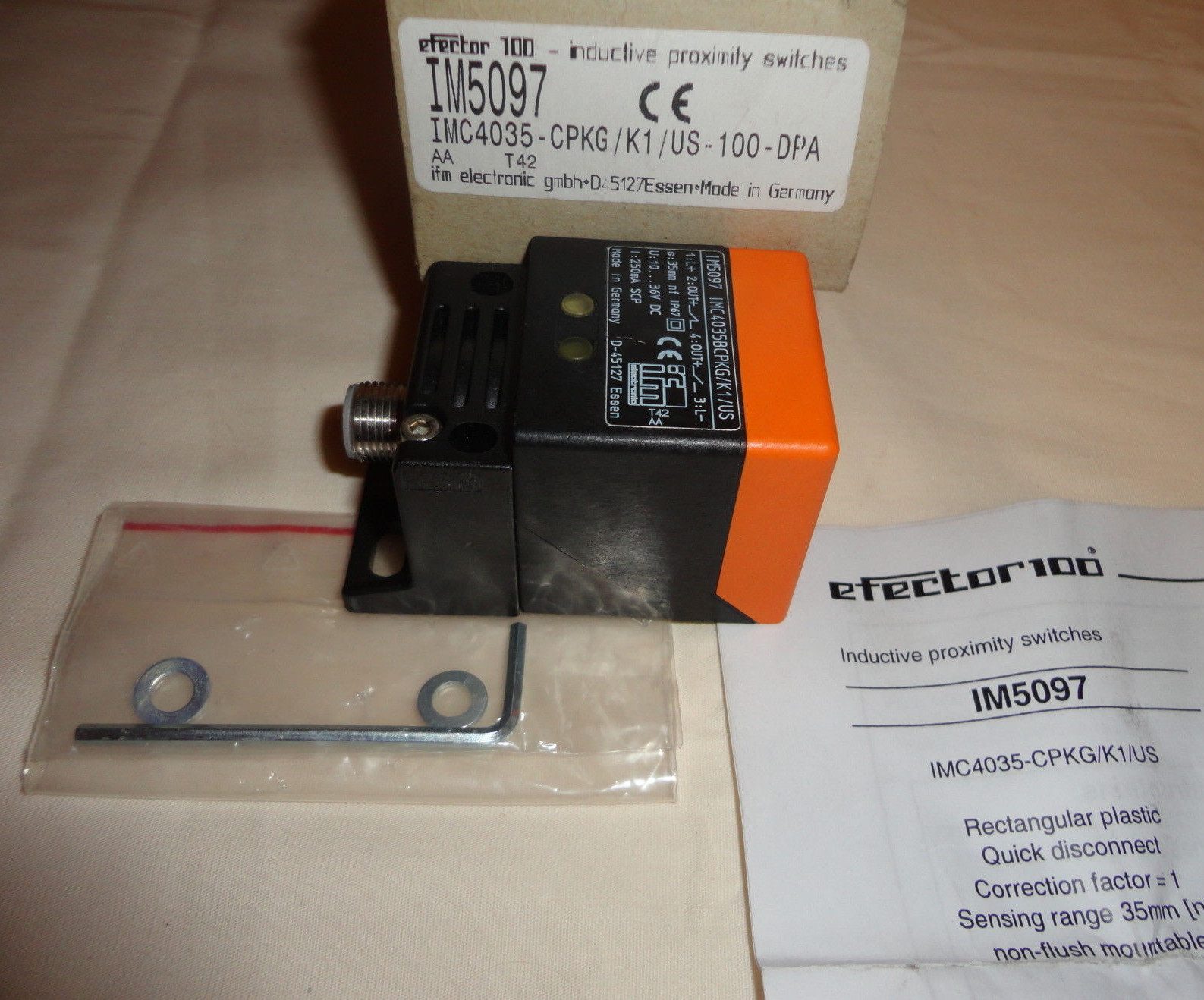 EFECTOR IM5097 INDUCTIVE PROXIMITY SWITCH NEW