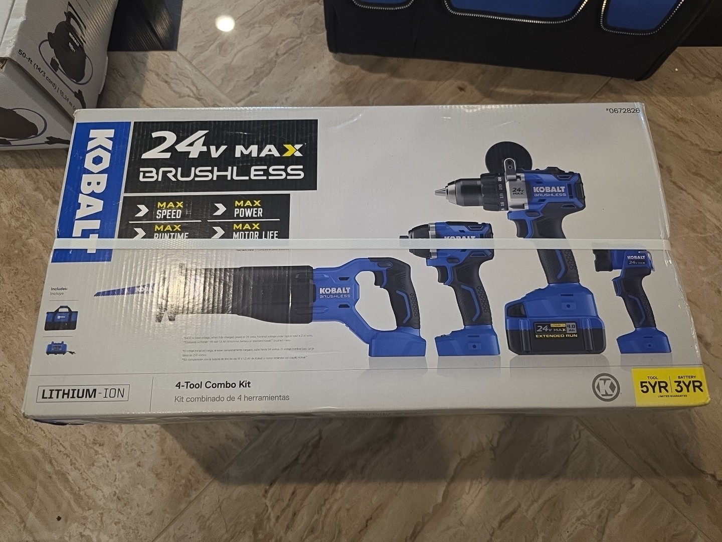 Kobalt KLC 4424A-03 24V Brushless Power Tool Combo Kit