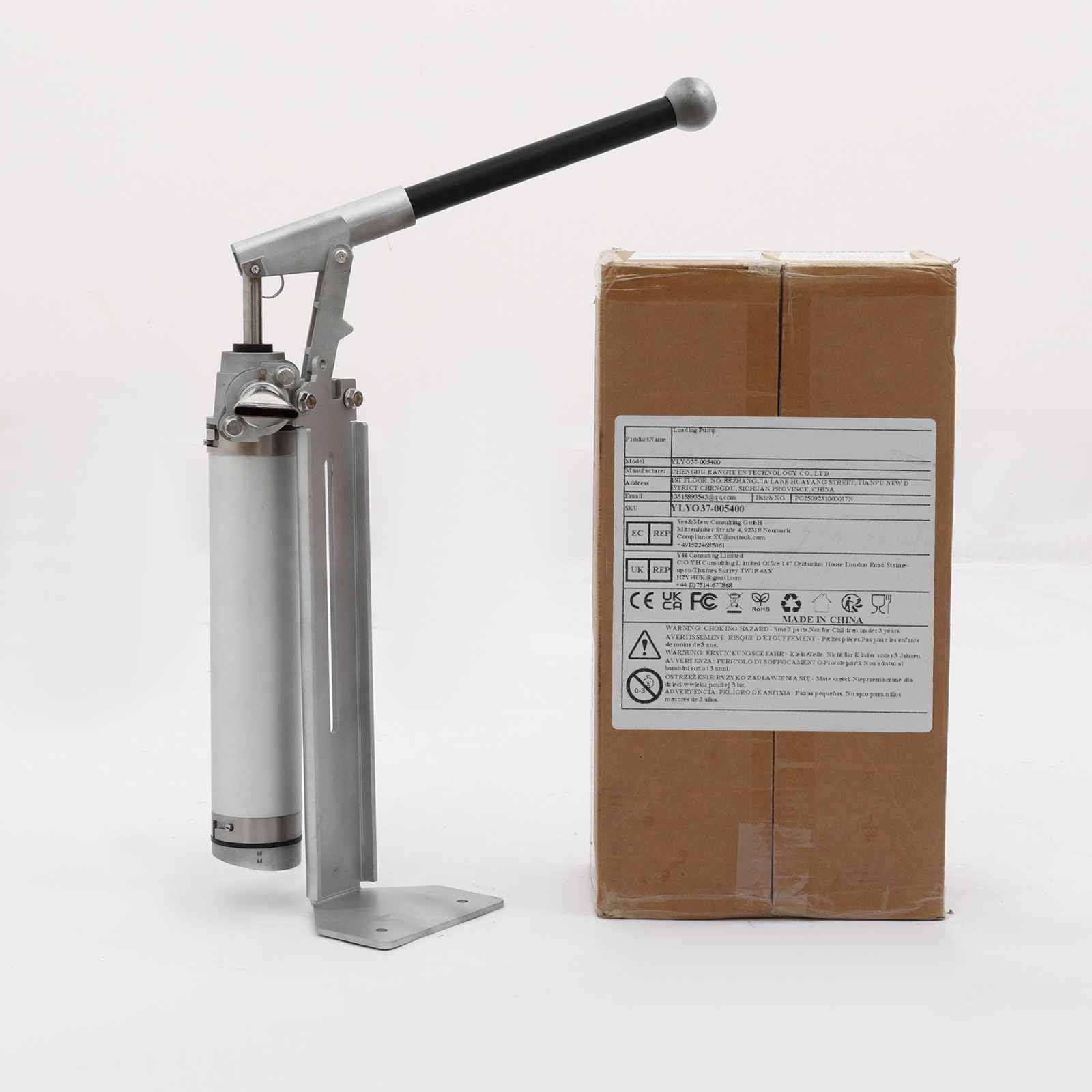 Manual Paste Pump, 304 Stainless Steel, 15.75 Inch Handle, for Liquid Paste