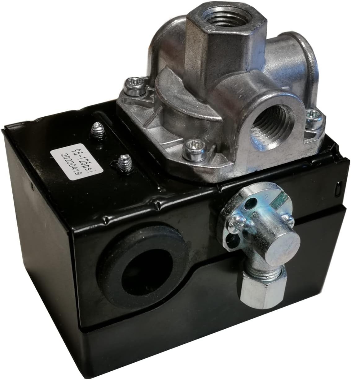 Pressure Switch w/ Unloader Valve & Lever CW207576AV 95-125 PSI 1/4" NPT