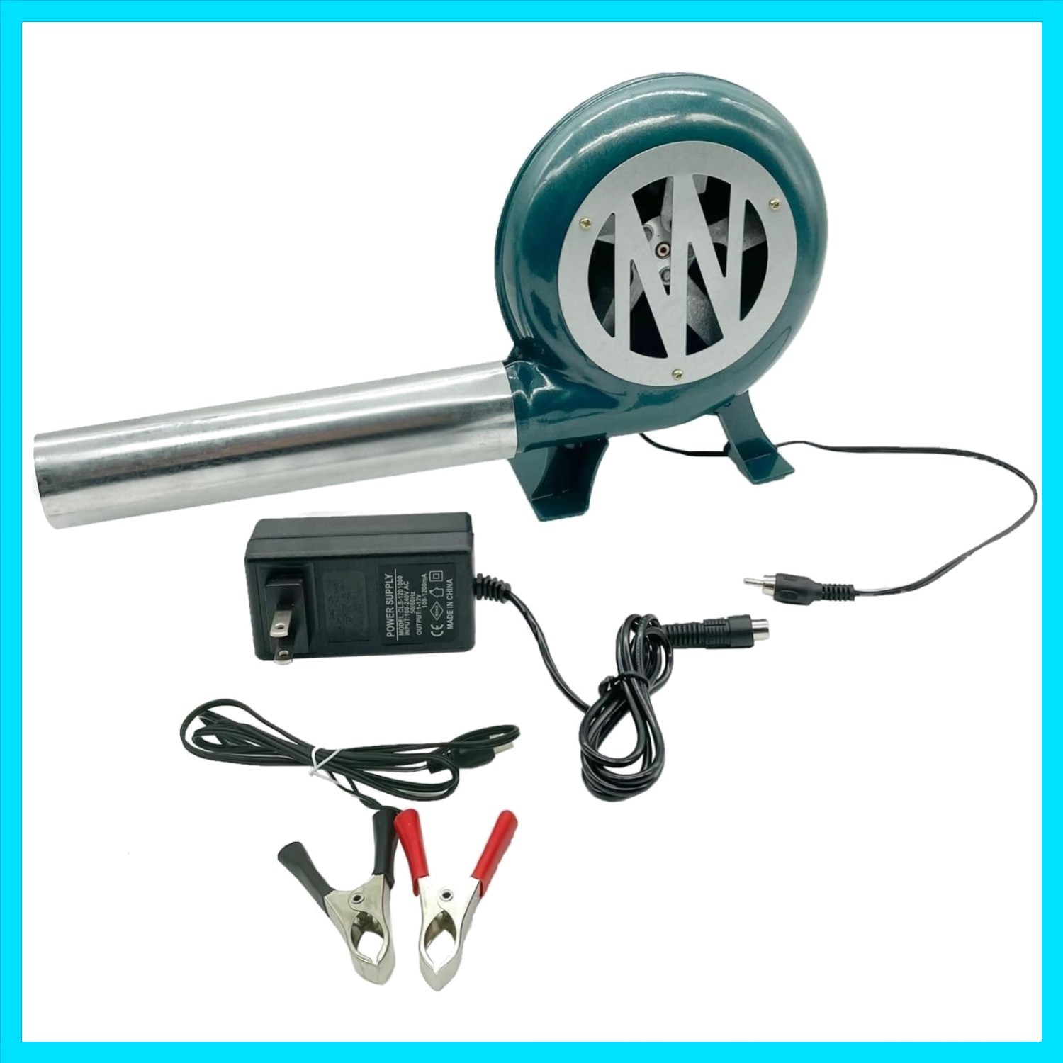 Variable Speed Versatile Electric smoker Blower Fan Dual blower Charcoal Chim...
