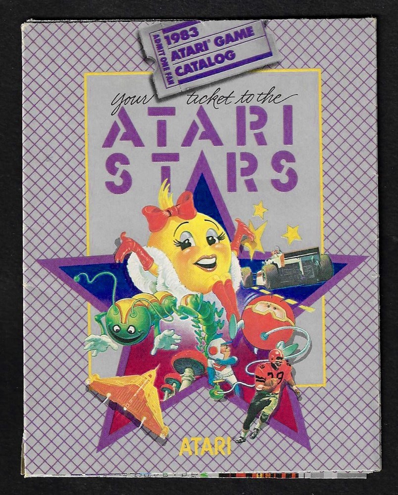 Original Vintage 1983 Your Ticket to the ATARI STARS Game Cartridge Catalog