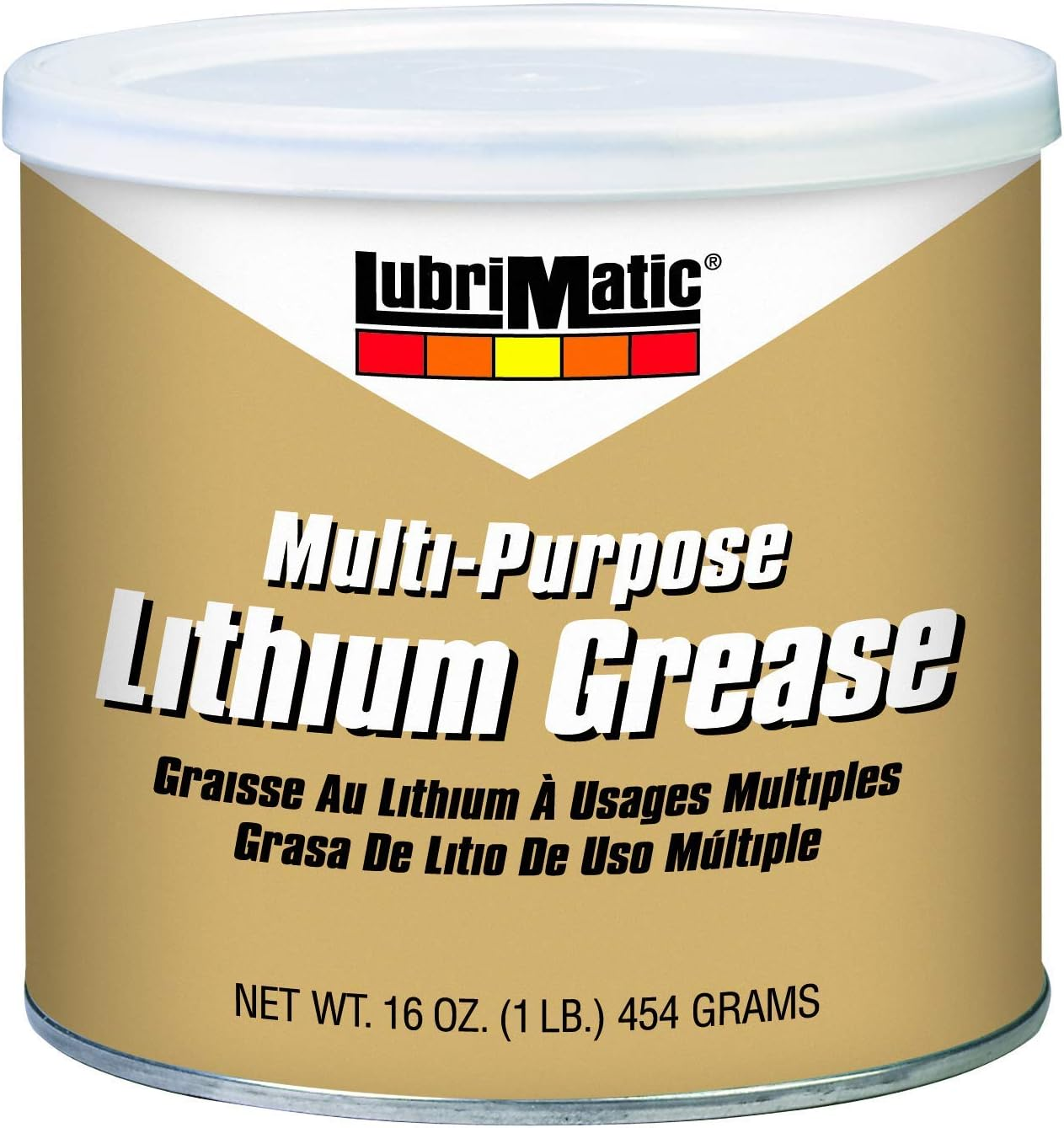 Multi-purpose Lithium Grease High-performance Lubricant Heavy Duty Amber 16 Oz