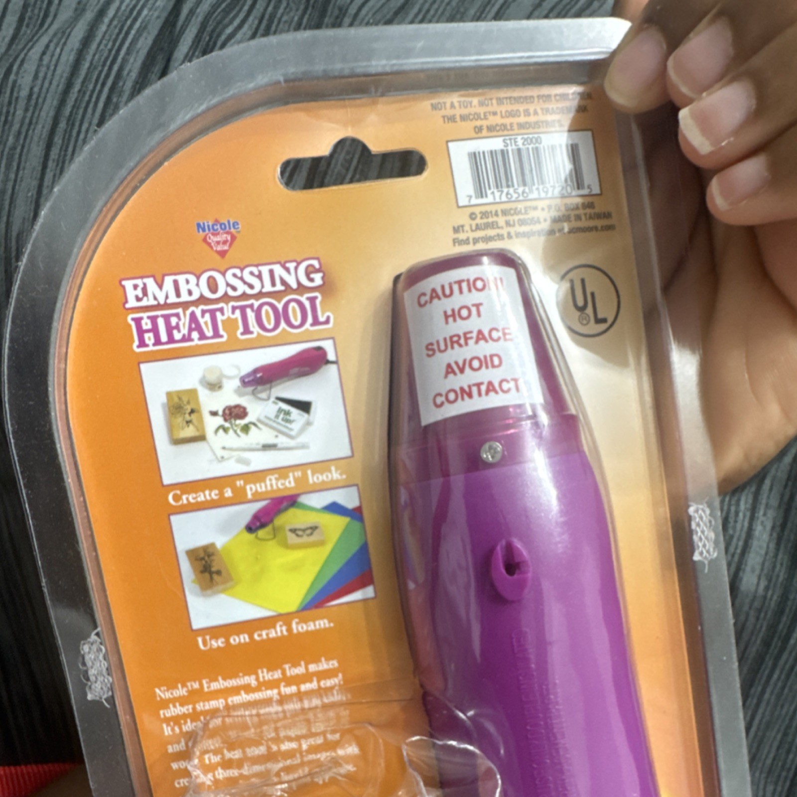 Nicole STE 2000 Embossing Heat Tool, Purple