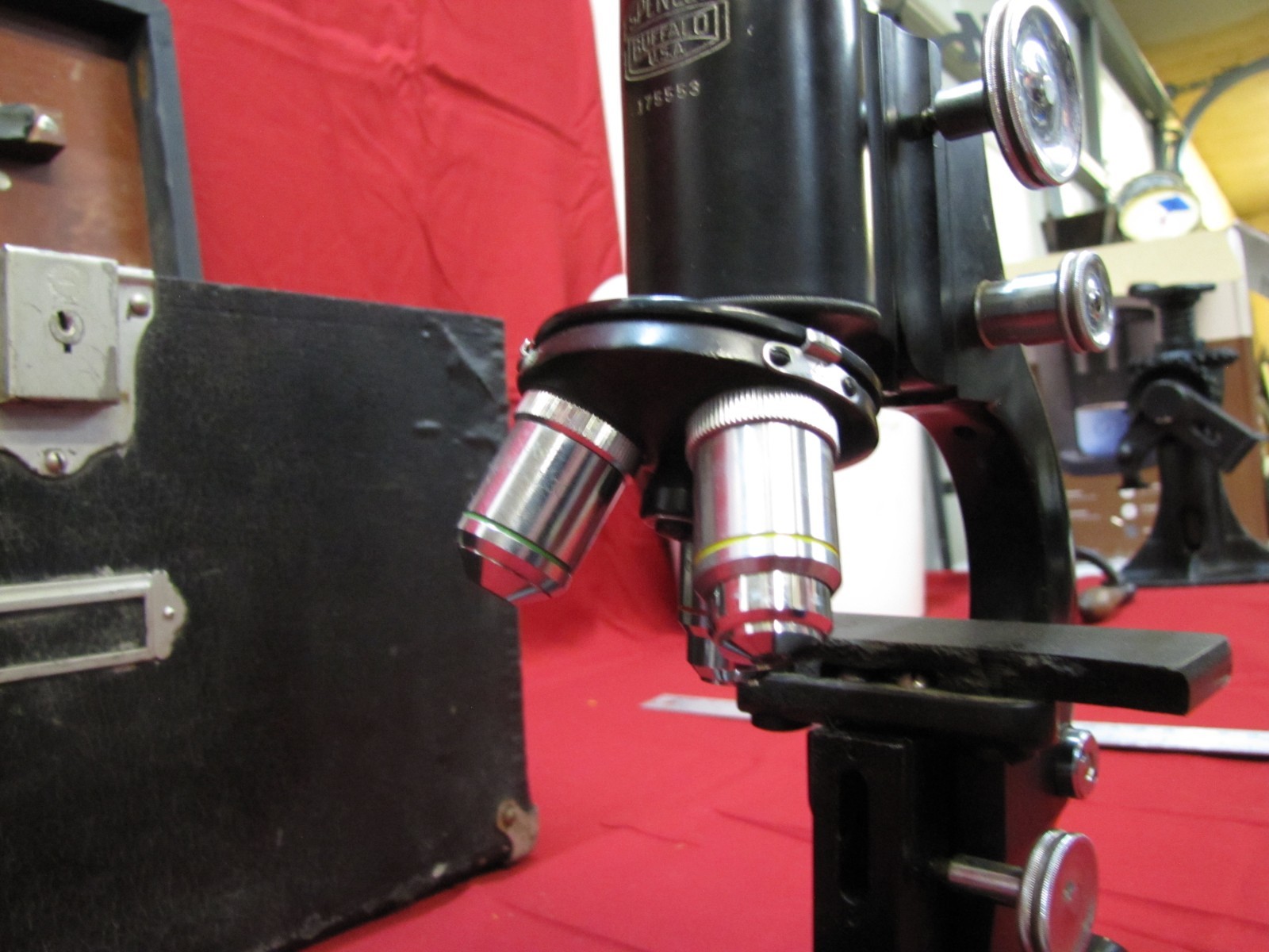 Antique 1940s Spencer Buffalo Microscope & Case
